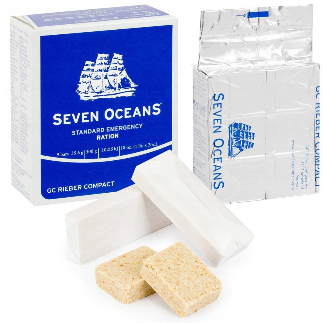 BCB Seven oceans biscotto razione alimentare di emergenza pasto sopravvivenza escursionismo prepper 2 pezzi
