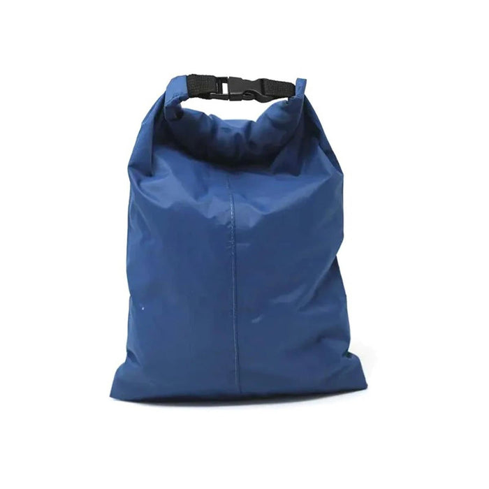 Borsa impermeabile ultraleggera resistente blu navy con chiusura roll-top, capacità di 4 litri per uso esterno e militare.