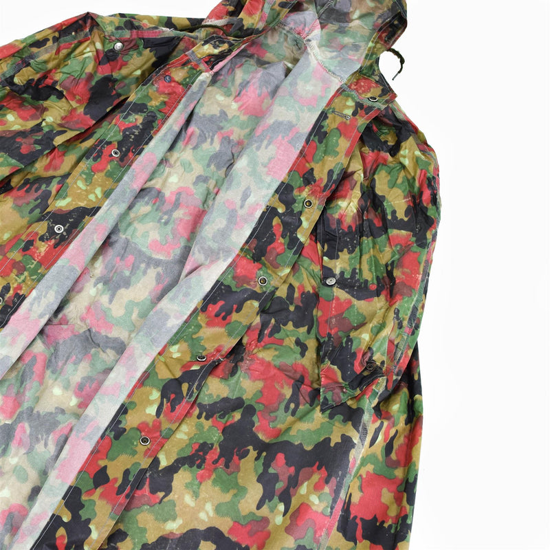 Truppa originale dell'esercito svizzero camo tattico di plastica poncho alpenflage pattern