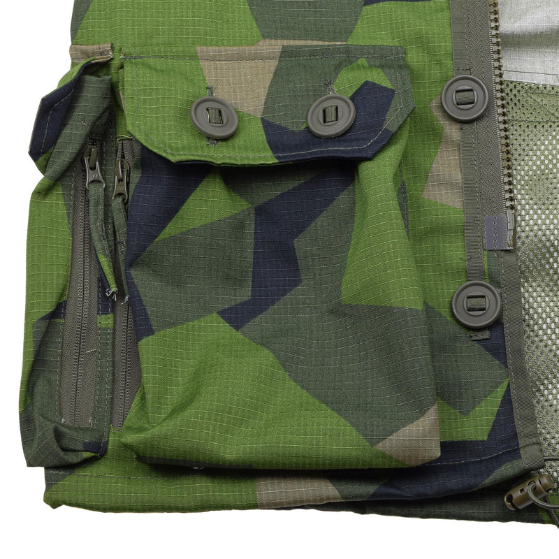 Tacgear Brand Military Style Ripstop Commando Smock Giacca Splinter Camo FullZip