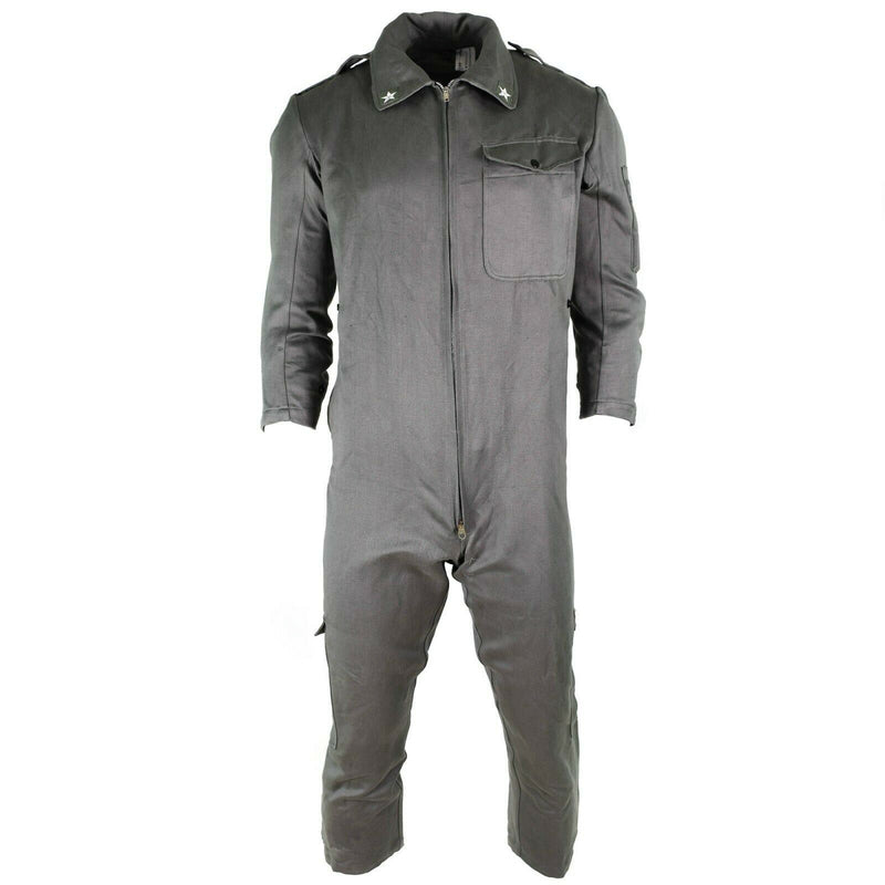 Autentico tuta dell'esercito italiano abito grigio militare per la tuta complessiva con zip-front nuovo