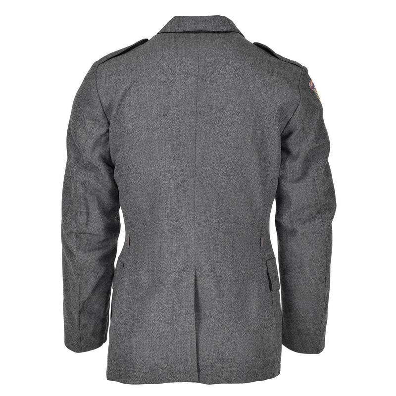 Guida vera giacca danese Army Army Grey Military Overplus Uniform Dress Officer