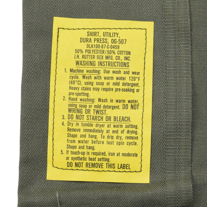 Shizia tattica a maniche lunghe dell'esercito americano originale Campo militare