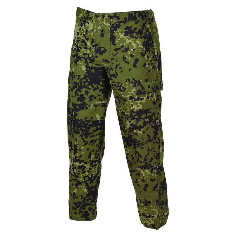 Pants di pioggia dell'esercito danese originale Camo M84 Parente di combattimento tattico impermeabile nuovo