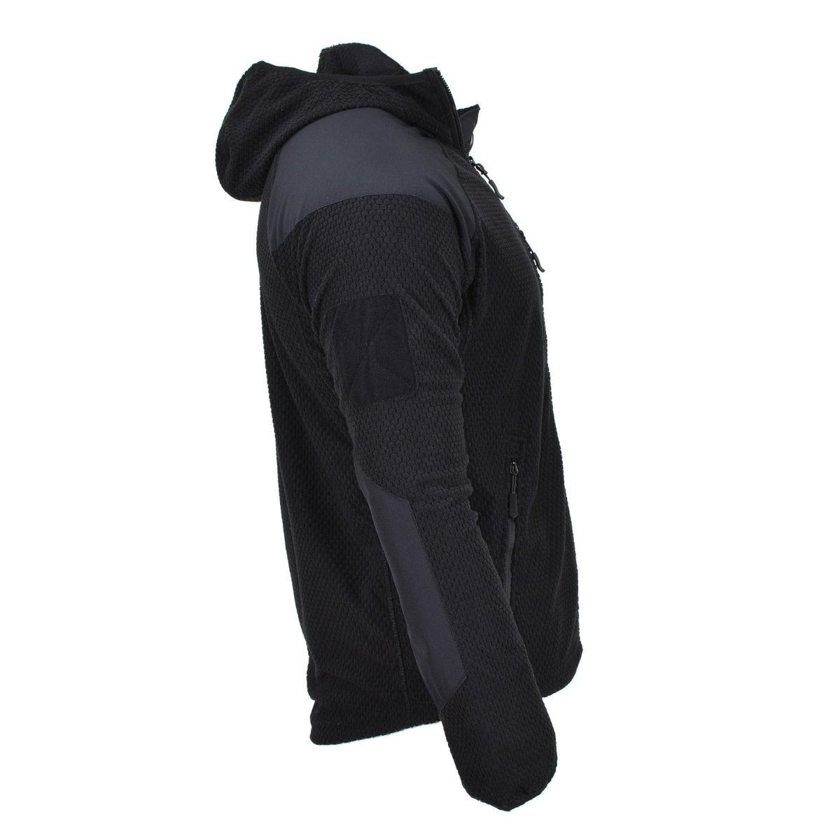 BLOCHL Brand Military Giacca Termica Fleece Cappuccetta Nera rinforzata
