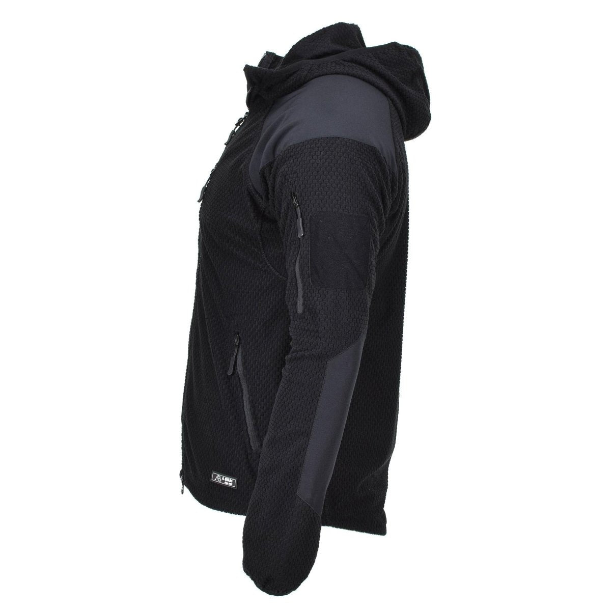 BLOCHL Brand Military Giacca Termica Fleece Cappuccetta Nera rinforzata