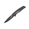 Coltello tascabile pieghevole BOKER Black Carbon manico in acciaio inox 440A in fibra di carbonio