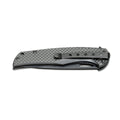 Coltello tascabile pieghevole BOKER Black Carbon manico in acciaio inox 440A in fibra di carbonio
