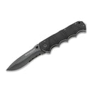 BOKER Black Spear pocket knife black coated 440A stainless steel aluminum handle - GoMilitar