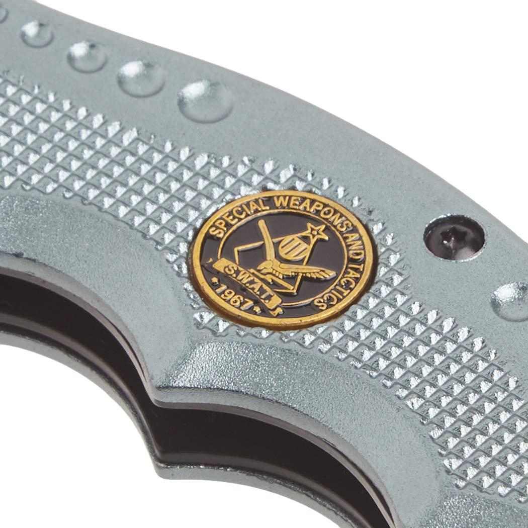 Coltello tascabile pieghevole Boker Brand Hero in acciaio inossidabile grigio 440A manico in alluminio