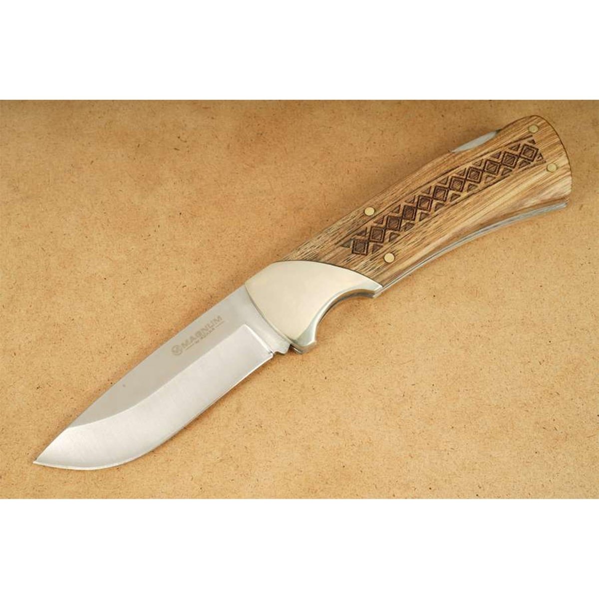 Coltello tascabile pieghevole Boker Brand Woodcraft in acciaio inossidabile 440A manico in legno