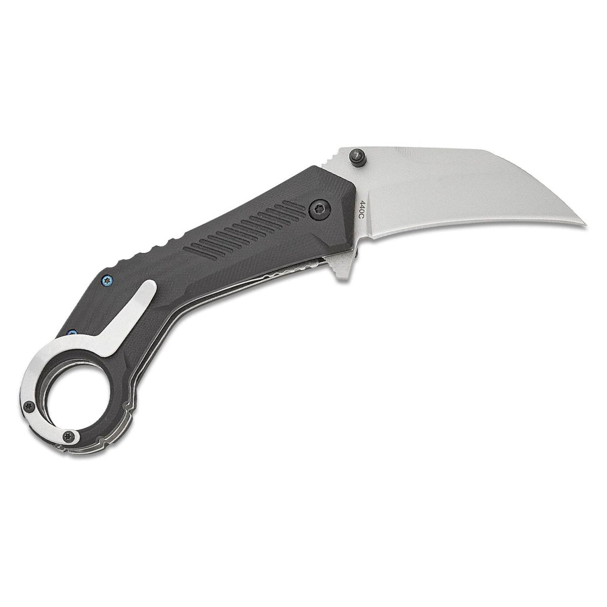 Coltello tascabile tattico Boker Magnum Velcon Hawkbill 440C Lama in acciaio G10 Manico