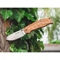 BOKER Pakka Hunter Coltello tascabile liner lock non rivestito in acciaio 440B manico in legno