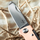 Coltello tascabile pieghevole Boker Plus Atlas 12C27 Lama in acciaio Manico in rame Bronzo