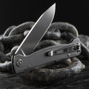 Coltello tascabile pieghevole Boker Plus Atlas SW lama 12C27 manico in acciaio inossidabile