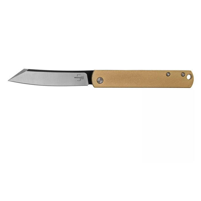 Coltello tascabile Boker Plus Zenshin 42 in ottone Coltello pieghevole EDC in acciaio inossidabile 440C - GoMilitar