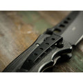 Coltello tascabile pieghevole BOKER Special Forces Tanto 440A in acciaio manico in alluminio nero