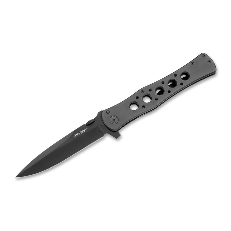 BOKER Urban Tank pocket knife folding black coated 440A steel blade secure grip - GoMilitar