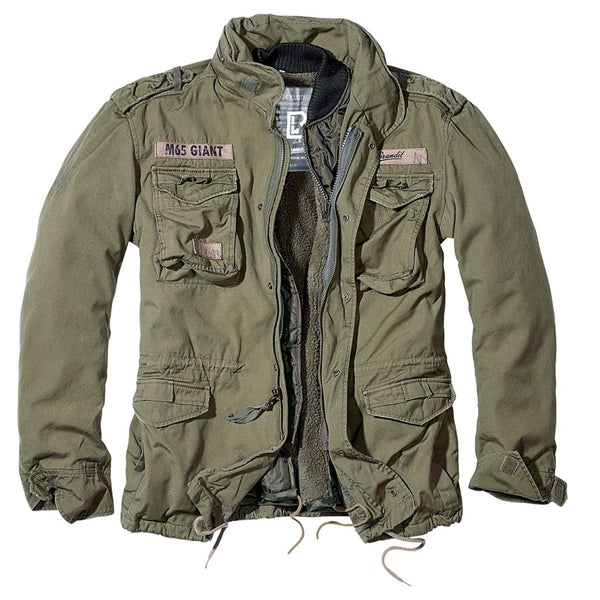 Brandit Classic M65 Giant Giant Giant Oliva in stile vintage militare