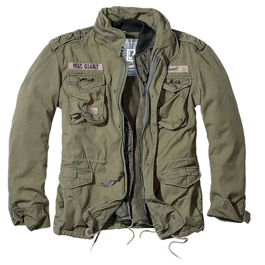 Brandit Classic M65 Giant Giant Giant Oliva in stile vintage militare
