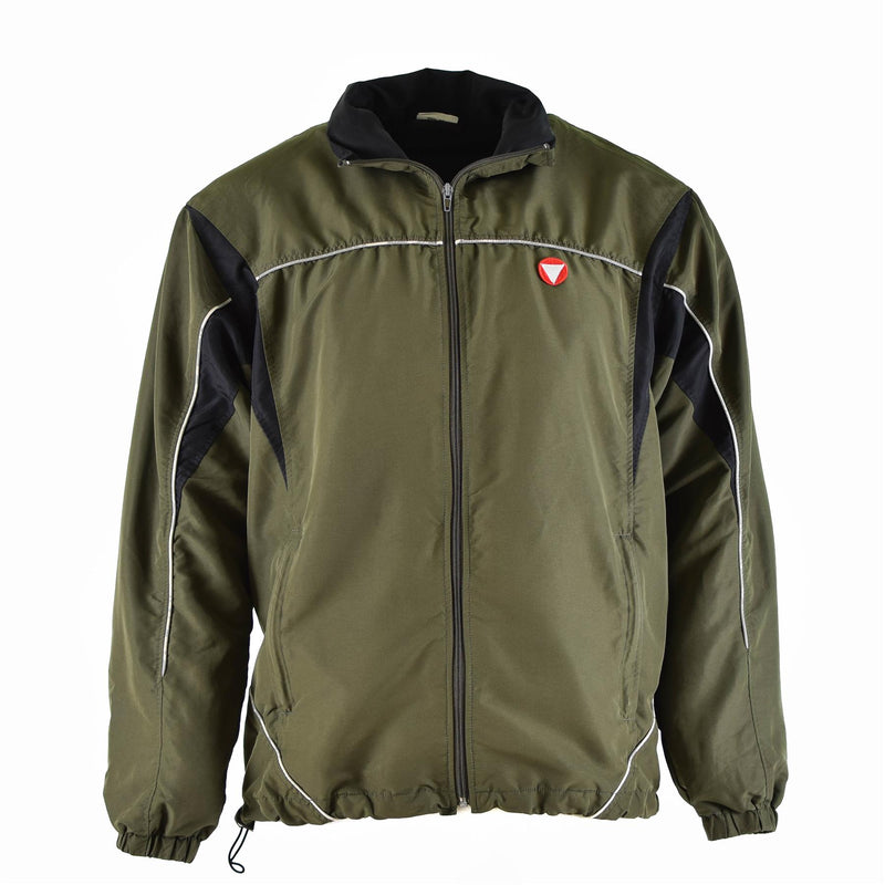 Autentico tuta per allenamento dell'esercito austriaco Sports Vintage Od Green