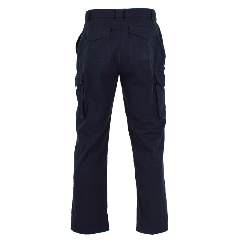 Cantaloni di polizia britannici autentici pantaloni blu uniformi surplus militare leggero