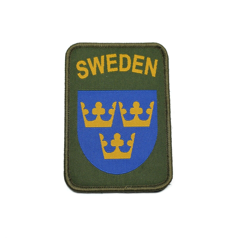 Autentico ciclo di abbigliamento per patch dell'esercito Svezia e cappuccio militari in Svezia tre corone