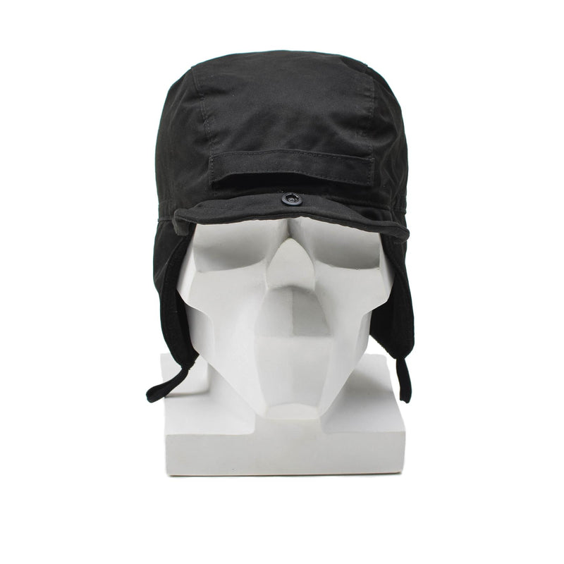 Cappello da cappello da cappello a ranger paracadutisti olandesi originale Brampe a bordo in surplus nero.