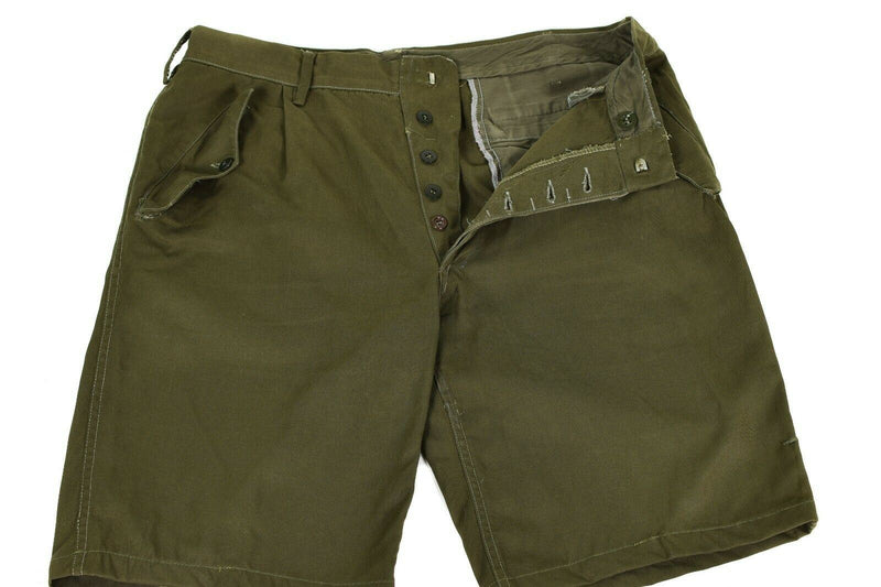 Shorts dell'esercito italiano genuino Oliva Chino Military Field Bermuda Vintage BDU