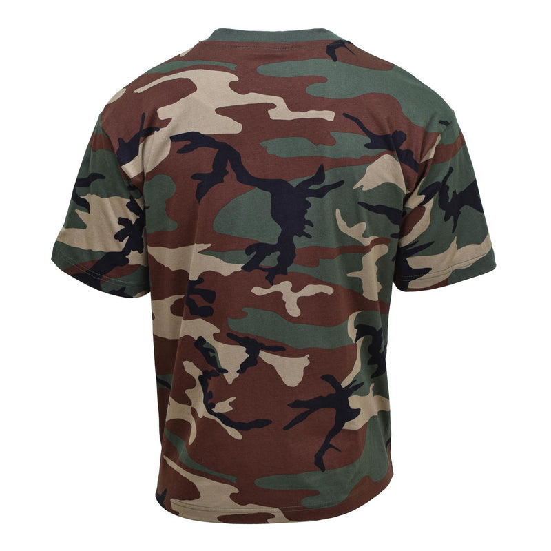 MFH USA US MILITARE MILITÀ SHATH SHIRT SHIRT WOODLAND CAMOUFFAGI