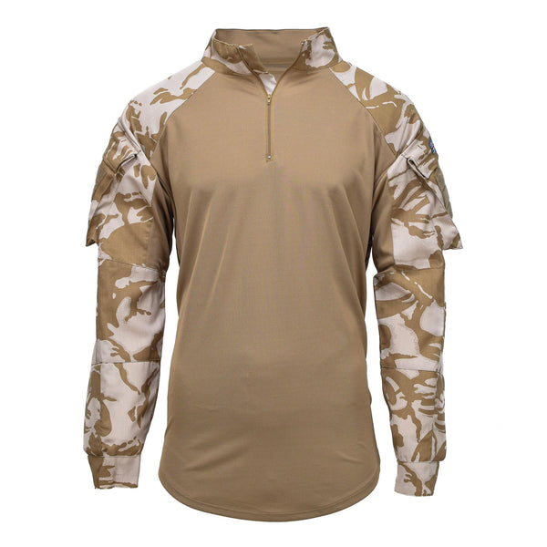 British Original Under Body Shirt Ubac Desert Camo MILITARIO NUOVO