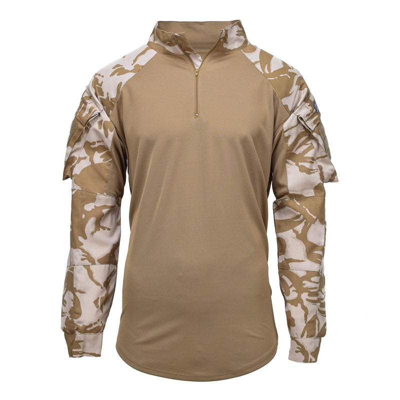 British Original Under Body Shirt Ubac Desert Camo MILITARIO NUOVO