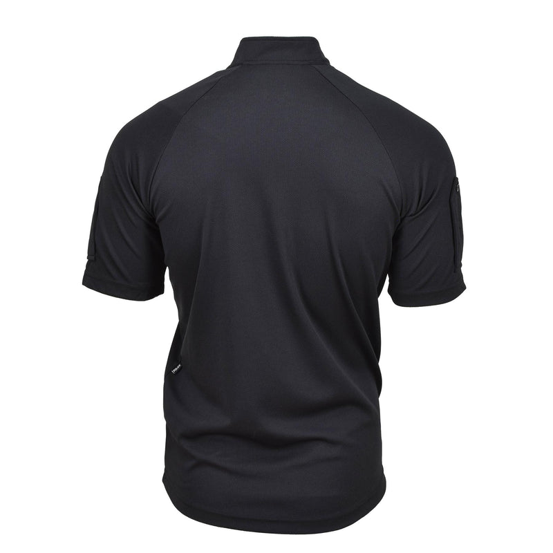 T-shirt della polizia funzionale britannica vera maglietta nera traspirabile