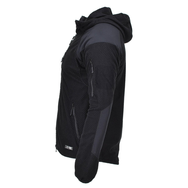 BLOCHL Brand Military Giacca Termica Fleece Cappuccetta Nera rinforzata