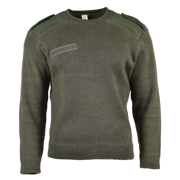 Genuino maglione dell'esercito francese Olive Commando Mili militari Pullover Nuovo Nuovo