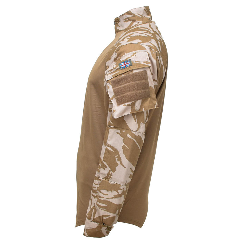 British Original Under Body Shirt Ubac Desert Camo MILITARIO NUOVO