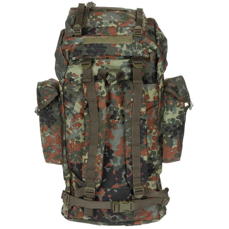 MFH Military BW Camo Combat 65L Backpack Federal Armated Forced Tactical Borse Nuovo