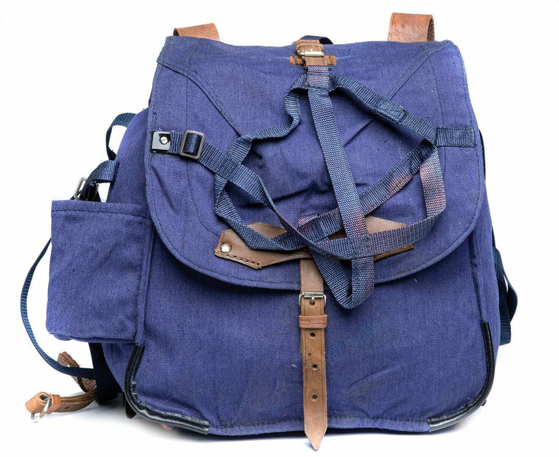 Guido zaino rumeno Strama militare in surplus blu tela haversack borse nuovo