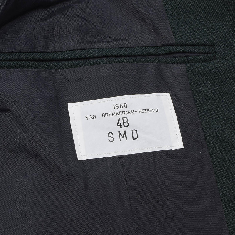 Giacca della camicetta dell'esercito belga originale Truppe di campo Casual Wool Blouson Green Nuovo