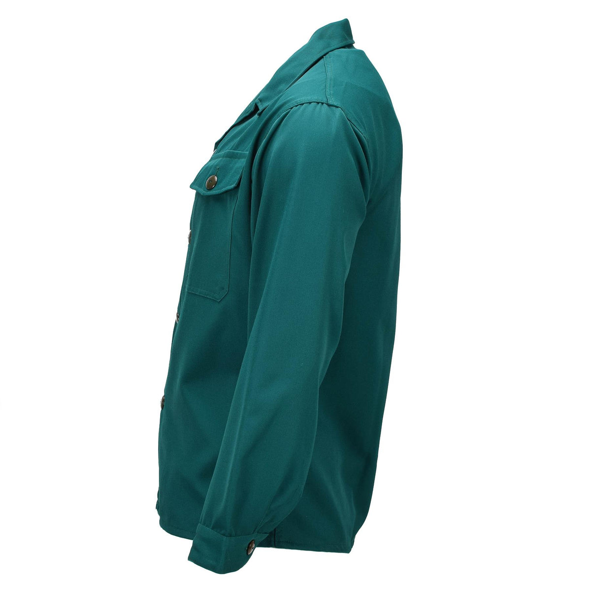 Camicia da campo originale militare austriaca tipo 75 a maniche lunghe da lavoro verde