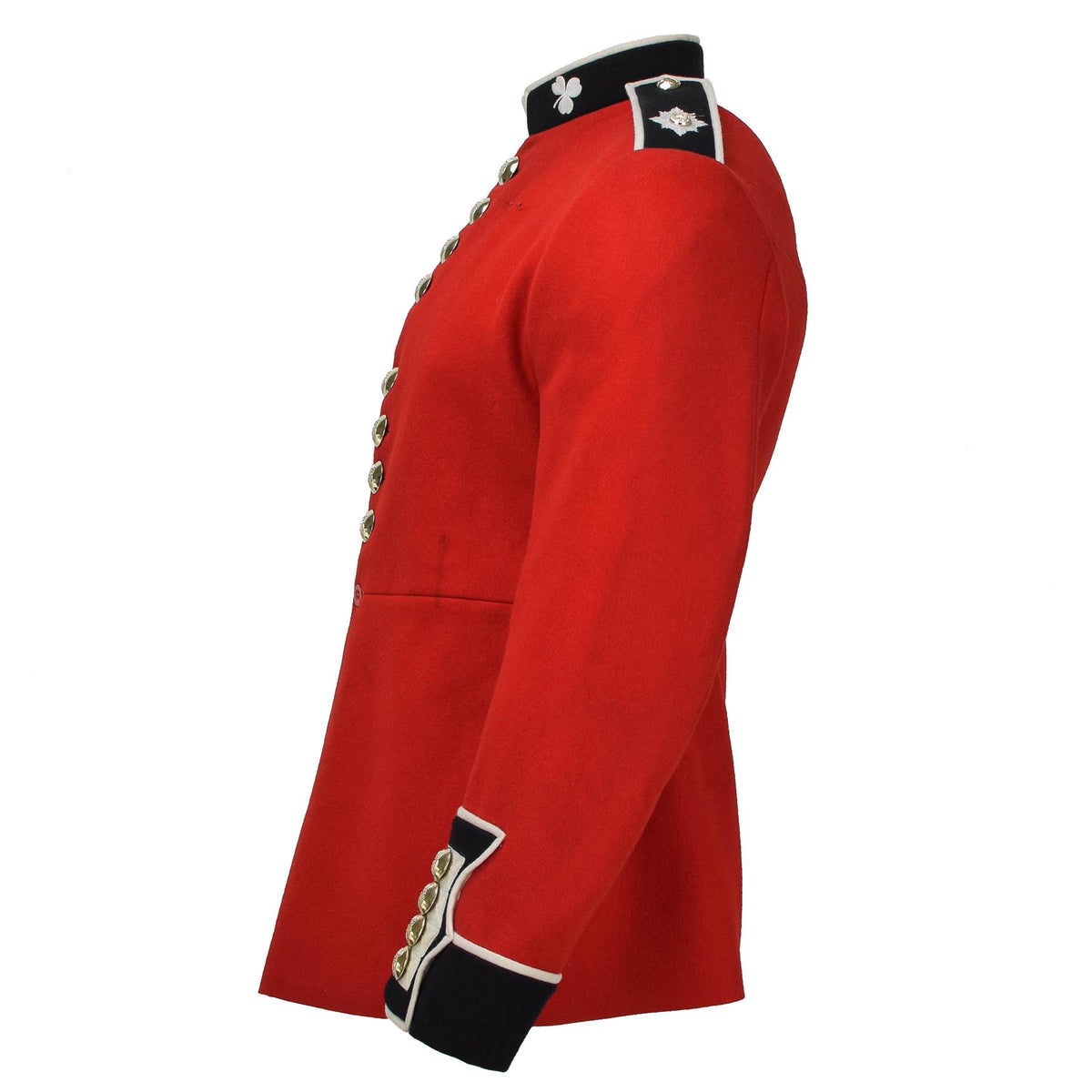 Vera giacca dell'esercito britannico uniforme tunica abito rosso scarlatto guardie cavalleria