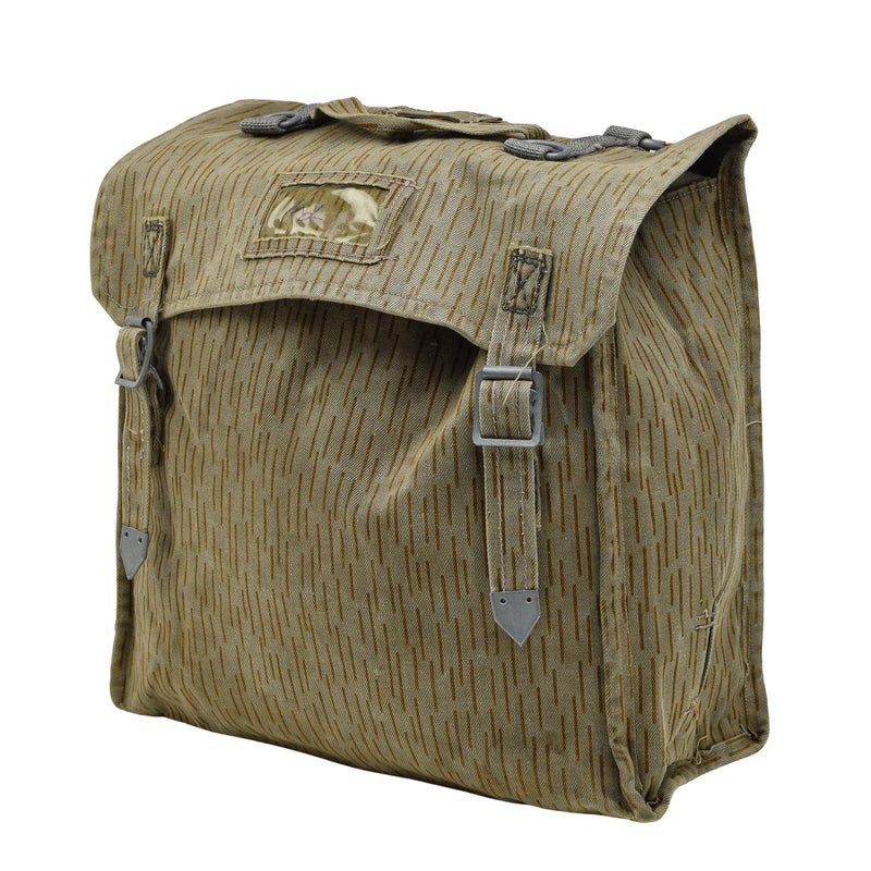 Originale tedesco militare tattico zaino secchi in metallo vintage rain gocce camo