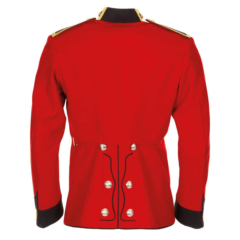 Giacca militare britannica originale Tunica abito rosso I bagnini cavallere di cavalletta delle truppe nuove