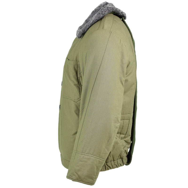 Giacca trapuntata dell'esercito ungherese genuino m65 collare pelliccia calda inverno parka calda nuovo