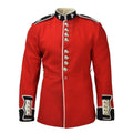 Vera giacca dell'esercito britannico uniforme tunica abito rosso scarlatto guardie cavalleria