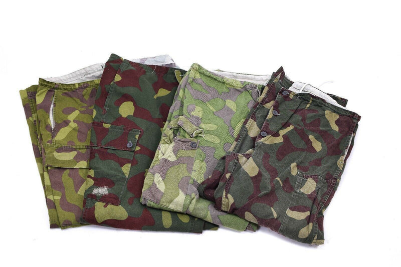 Pantaloni mimetici dell'esercito finlandese originale M-62 CAPTER REVERSIBILI IMBIETTORI MILITARI