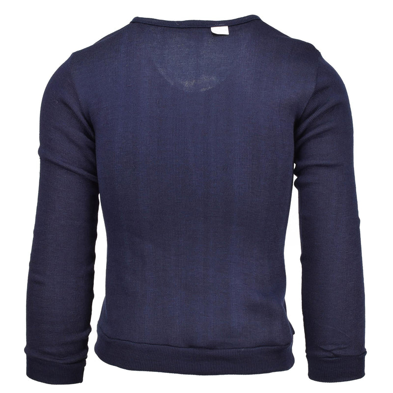 Guida scuola militare francese Blue Jersey Army Sweatshirt V-Neck