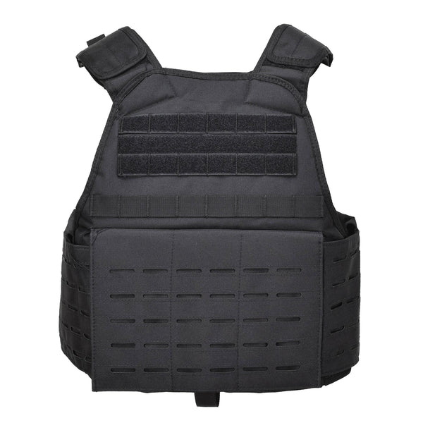 Mil-TEC Laser Cut Tactical Combat Plate Carrier Giurre militare MOLLE compattabile Nero compattabile