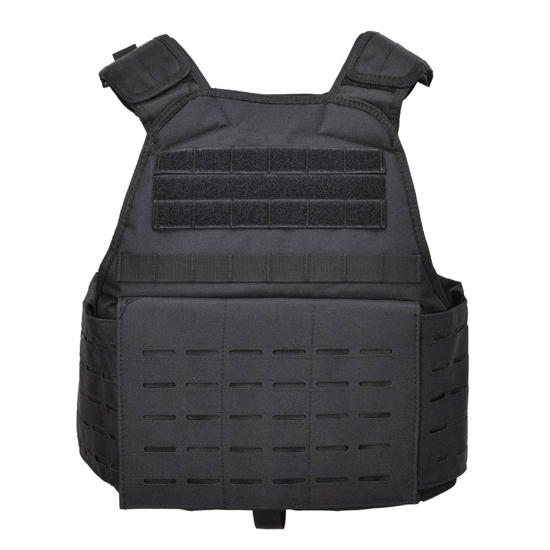 Mil-TEC Laser Cut Tactical Combat Plate Carrier Giurre militare MOLLE compattabile Nero compattabile