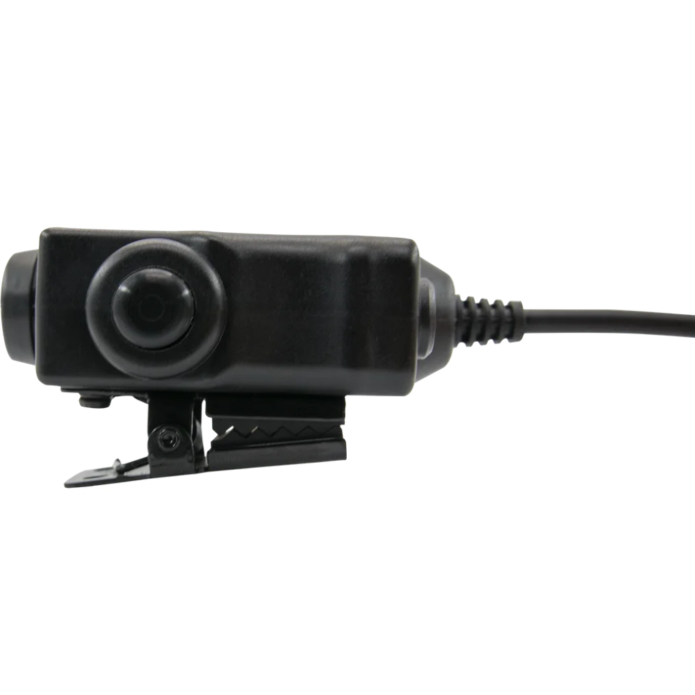 Adattatore di comunicazione PTT EARMOR M51 Connettore radio Kenwood a 2 pin Nero